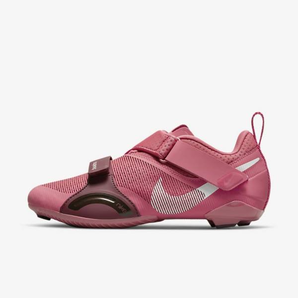 Buty Treningowe Damskie Nike SuperRep Cycle Indoor Cycling Różowe Metal Głęboka Różowe | NK836AOI