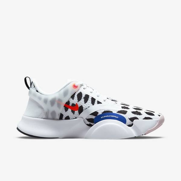 Buty Treningowe Damskie Nike SuperRep Go 2 Białe Czarne Niebieskie Żółte | NK084DVF