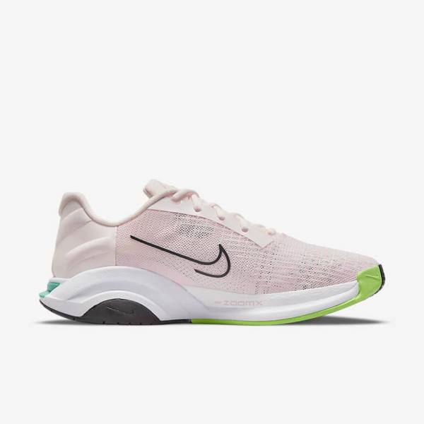 Buty Treningowe Damskie Nike ZoomX SuperRep Surge Endurance Class Głęboka Różowe Zielone Czarne | NK497JRL