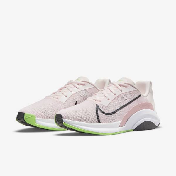 Buty Treningowe Damskie Nike ZoomX SuperRep Surge Endurance Class Głęboka Różowe Zielone Czarne | NK497JRL