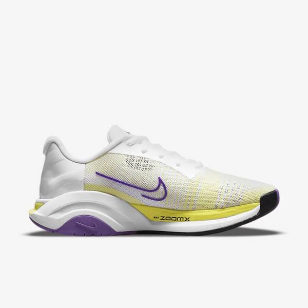 Buty Treningowe Damskie Nike ZoomX SuperRep Surge Endurance Class Białe Czarne Głęboka Cytrynowy | NK872QJM