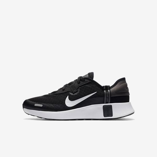 Buty Treningowe Dziecięce Nike Reposto Older Czarne Ciemny Szare Białe | NK928ZFN