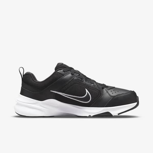 Buty Treningowe Męskie Nike Defy All Day (Extra Szerokie) Czarne Białe | NK983ERI