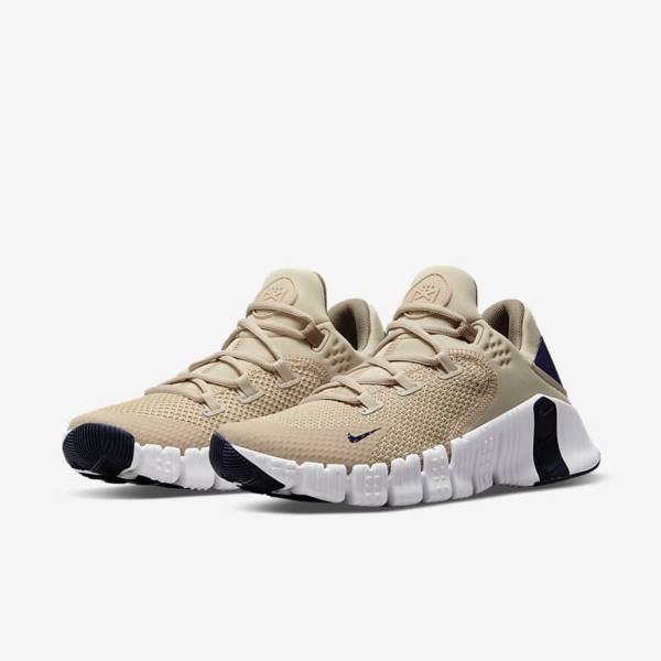 Buty Treningowe Męskie Nike Free Metcon 4 Zielone Niebieskie | NK582MJB