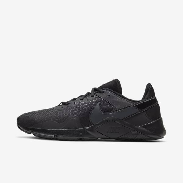 Buty Treningowe Męskie Nike Legend Essential 2 Czarne Ciemny Szare | NK802GKF