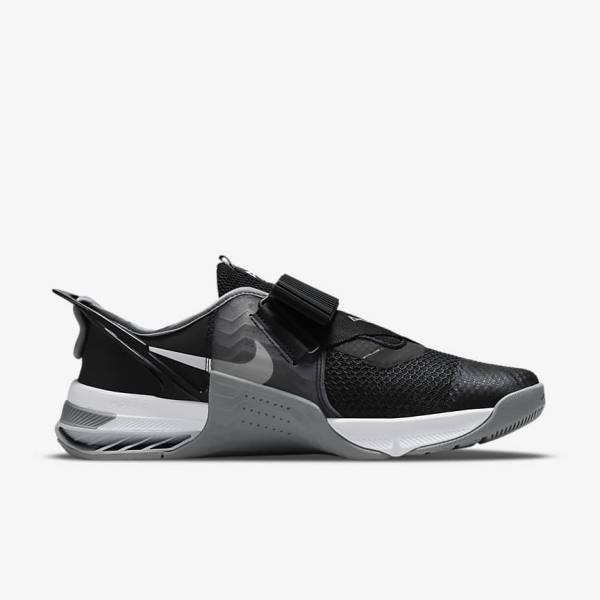 Buty Treningowe Męskie Nike Metcon 7 FlyEase Czarne Szare Białe Platyna | NK341BMG