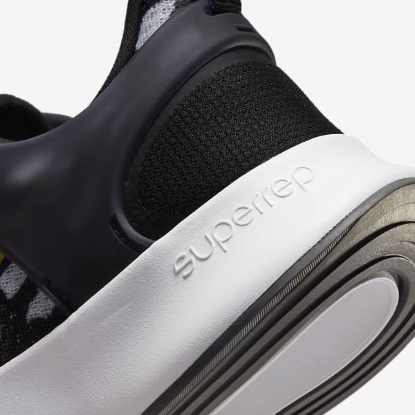 Buty Treningowe Męskie Nike SuperRep Go 2 Czarne Białe Niebieskie Żółte | NK307FDT