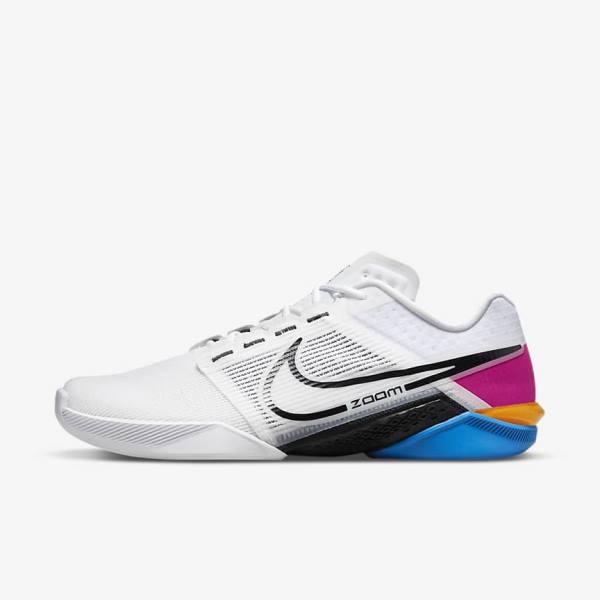 Buty Treningowe Męskie Nike Zoom Metcon Turbo 2 Białe Niebieskie Różowe Czarne | NK081RXM