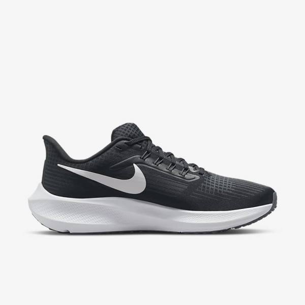 Buty do Biegania Damskie Nike Air Zoom Pegasus 39 Szosowe Czarne Ciemny Szare Białe | NK148UJO