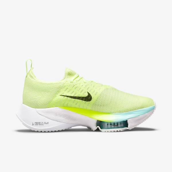 Buty do Biegania Damskie Nike Air Zoom Tempo NEXT% Szosowe Białe Zielone Turkusowe Turkusowe | NK046OZL