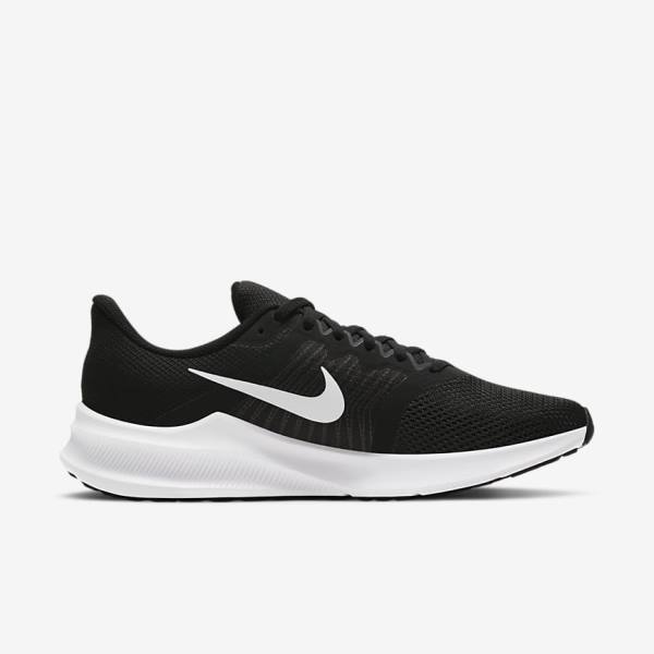 Buty do Biegania Damskie Nike Downshifter 11 Szosowe Czarne Ciemny Szare Białe | NK632BMQ