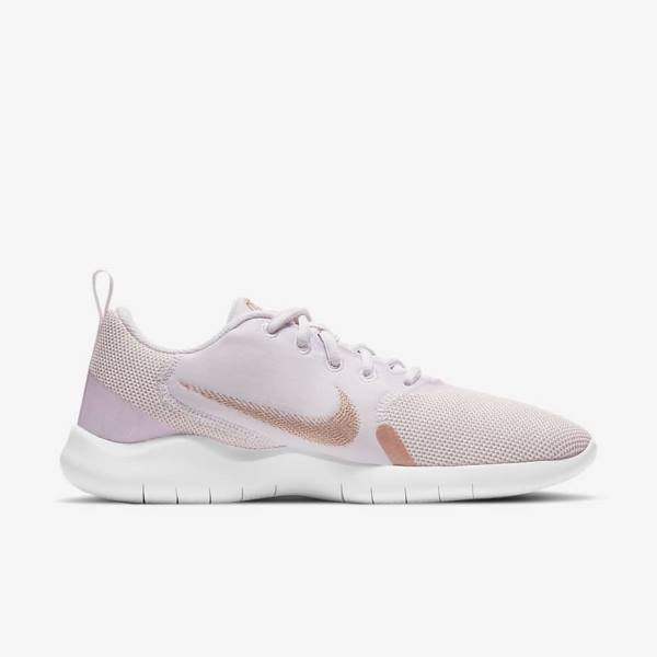 Buty do Biegania Damskie Nike Flex Experience Run 10 Szosowe Głęboka Fioletowe Białe Metal Czerwone Brązowe | NK582HWA