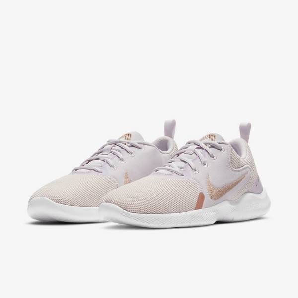 Buty do Biegania Damskie Nike Flex Experience Run 10 Szosowe Głęboka Fioletowe Białe Metal Czerwone Brązowe | NK582HWA