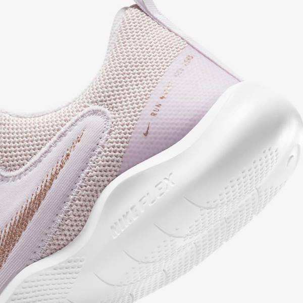 Buty do Biegania Damskie Nike Flex Experience Run 10 Szosowe Głęboka Fioletowe Białe Metal Czerwone Brązowe | NK582HWA