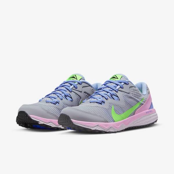 Buty do Biegania Damskie Nike Juniper Trailowe Trailowe Szare Głęboka Niebieskie Różowe Zielone | NK029IZD