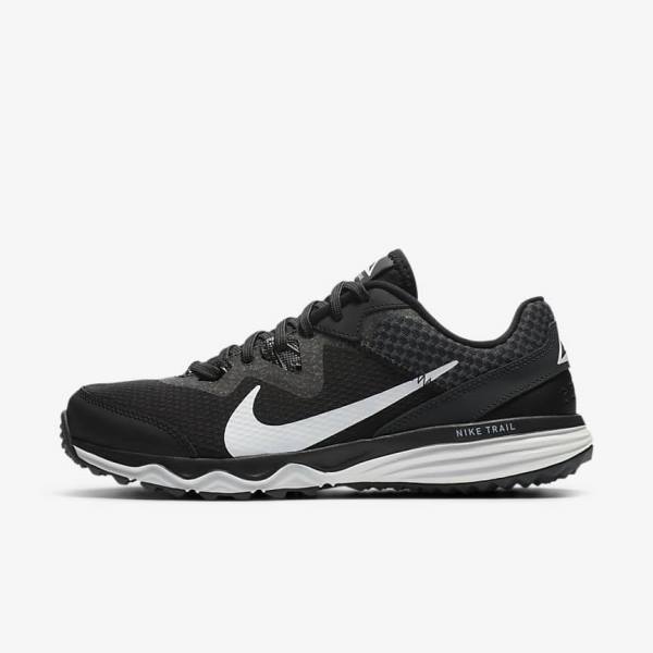 Buty do Biegania Damskie Nike Juniper Trailowe Trailowe Czarne Ciemny Szare Białe | NK872XGS