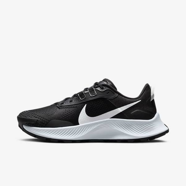 Buty do Biegania Damskie Nike Pegasus Trailowe 3 Trailowe Czarne Ciemny Szare Platyna | NK196HKA