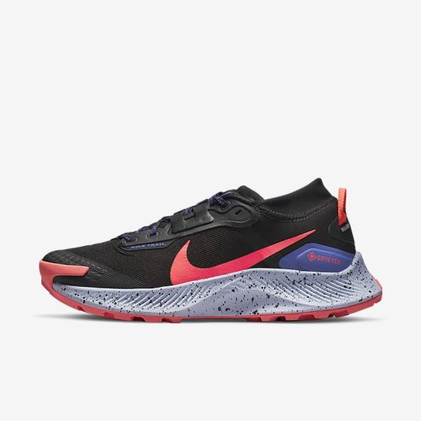 Buty do Biegania Damskie Nike Pegasus Trailowe 3 GORE-TEX Nieprzemakalne Trailowe Czarne Głęboka Mango Czerwone | NK429RSZ