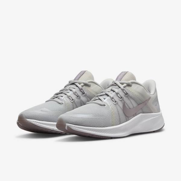 Buty do Biegania Damskie Nike Quest 4 Premium Szosowe Czarne Różowe Ciemny Szare Białe | NK371BKZ