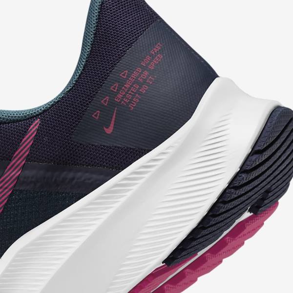 Buty do Biegania Damskie Nike Quest 4 Szosowe Niebieskie Szare Zielone Białe Różowe | NK381ZDH