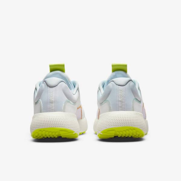 Buty do Biegania Damskie Nike React Escape Run Szosowe Białe Zielone Kolorowe | NK578EPW