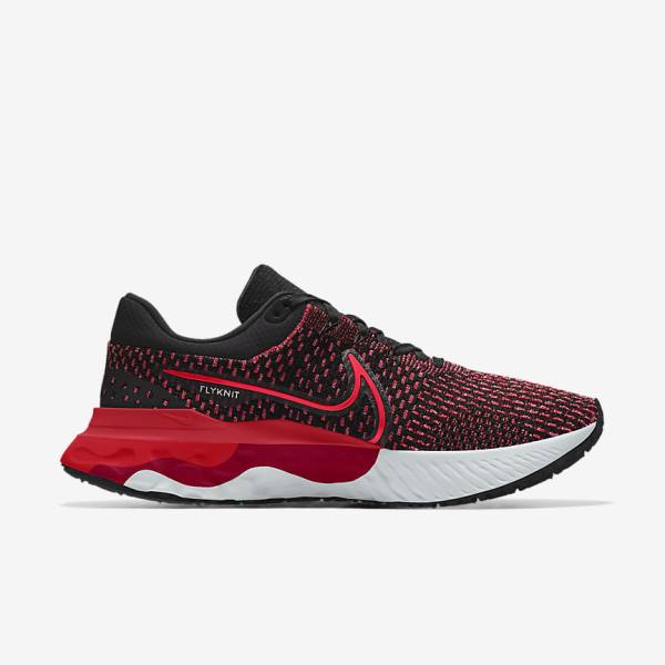 Buty do Biegania Damskie Nike React Infinity Run 3 By You Custom Szosowe Czarne | NK125ESM