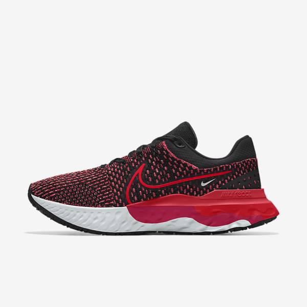 Buty do Biegania Damskie Nike React Infinity Run 3 By You Custom Szosowe Czarne | NK125ESM