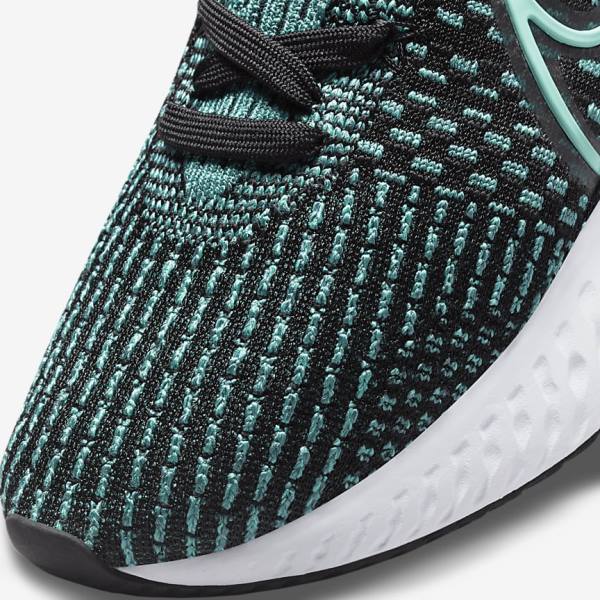 Buty do Biegania Damskie Nike React Infinity Run Flyknit 3 Szosowe Czarne Różowe Turkusowe Turkusowe | NK358OMV