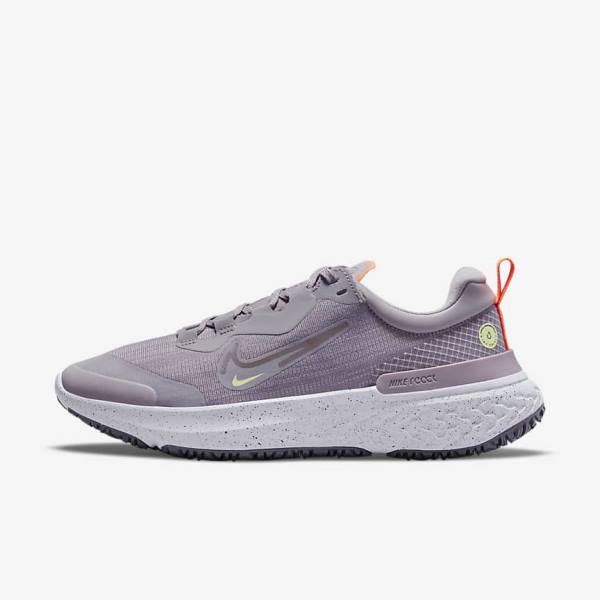 Buty do Biegania Damskie Nike React Miler 2 Shield Weatherised Szosowe Szare Pomarańczowe Fioletowe | NK925HMZ