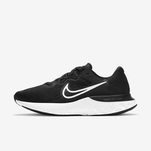 Buty do Biegania Damskie Nike Renew Run 2 Szosowe Czarne Ciemny Szare Białe | NK168IEH