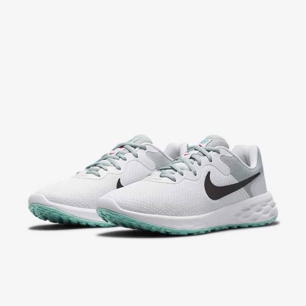 Buty do Biegania Damskie Nike Revolution 6 Next Nature Szosowe Oliwkowe Różowe Szare | NK165SBY