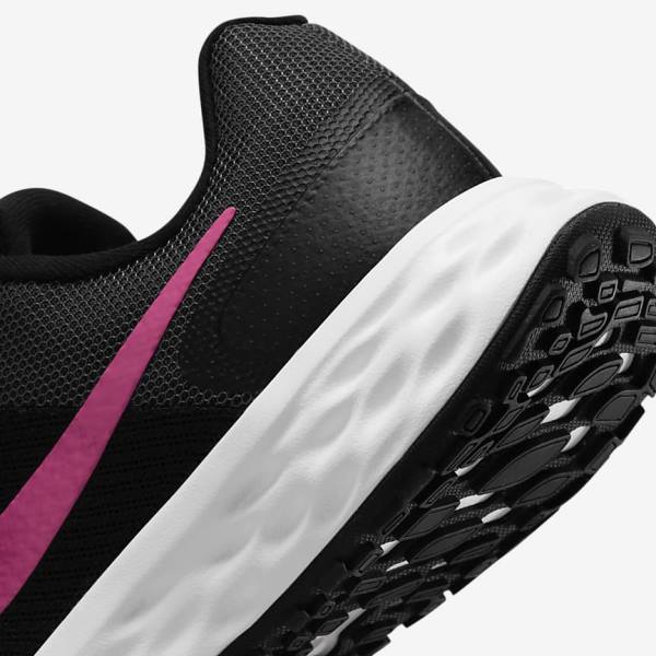 Buty do Biegania Damskie Nike Revolution 6 Next Nature Szosowe Czarne Szare Różowe | NK408VWO