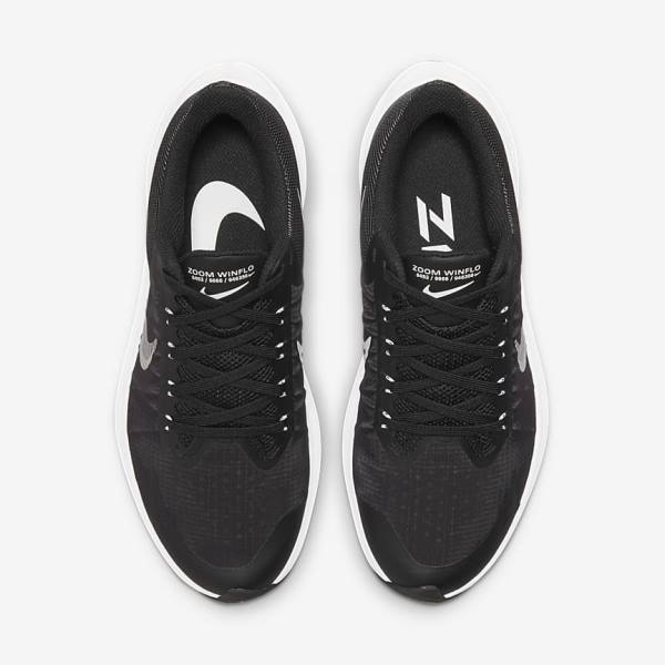 Buty do Biegania Damskie Nike Winflo 8 Szosowe Czarne Ciemny Szare Głęboka Szare Białe | NK296CQR