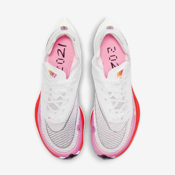 Buty do Biegania Damskie Nike ZoomX Vaporfly Next% 2 Szosowe Wyścigowe Białe Czarne Czarne | NK052AVD