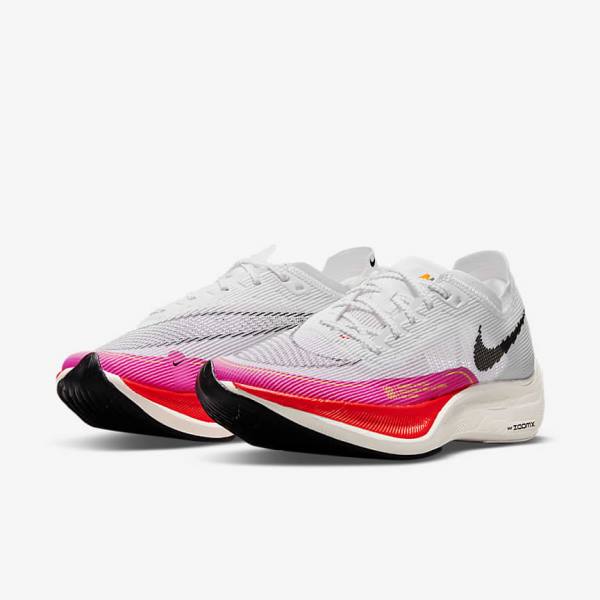 Buty do Biegania Damskie Nike ZoomX Vaporfly Next% 2 Szosowe Wyścigowe Białe Czarne Czarne | NK052AVD