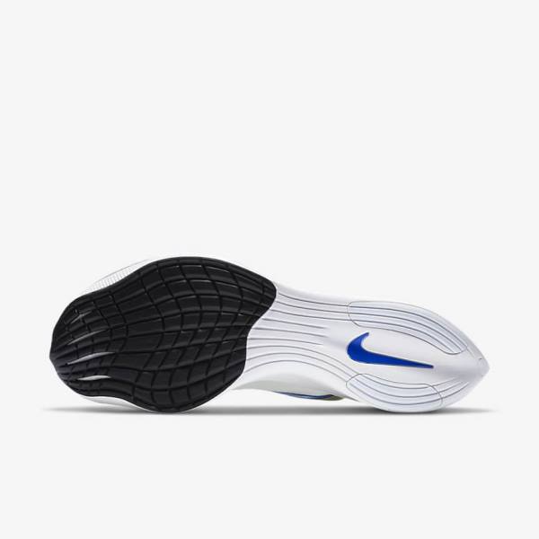 Buty do Biegania Damskie Nike ZoomX Vaporfly NEXT% Szosowe Wyścigowe Białe Czarne Niebieskie | NK294JKO