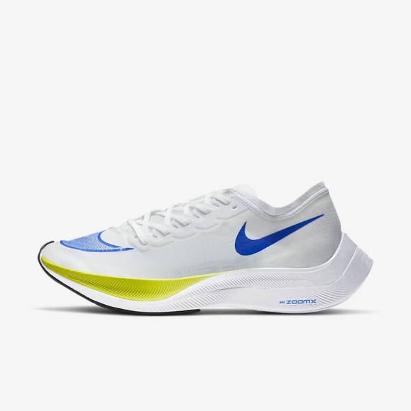 Buty do Biegania Damskie Nike ZoomX Vaporfly NEXT% Szosowe Wyścigowe Białe Czarne Niebieskie | NK294JKO