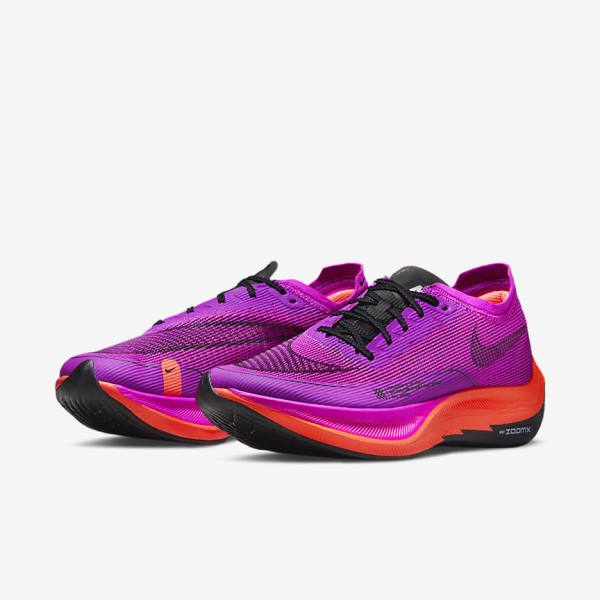 Buty do Biegania Damskie Nike ZoomX Vaporfly Next% 2 Szosowe Wyścigowe Zielone Niebieskie Białe Czarne | NK378YUA