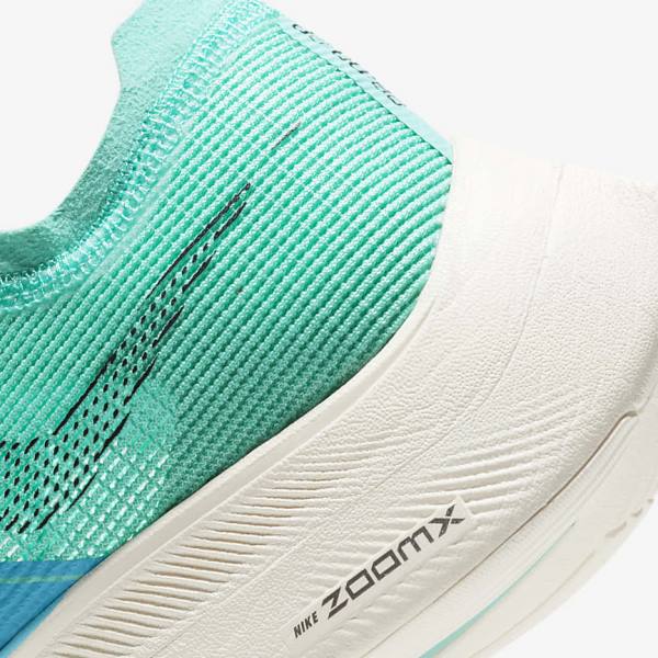 Buty do Biegania Damskie Nike ZoomX Vaporfly Next% 2 Szosowe Wyścigowe Białe Metal Srebrne Czarne | NK437JQV