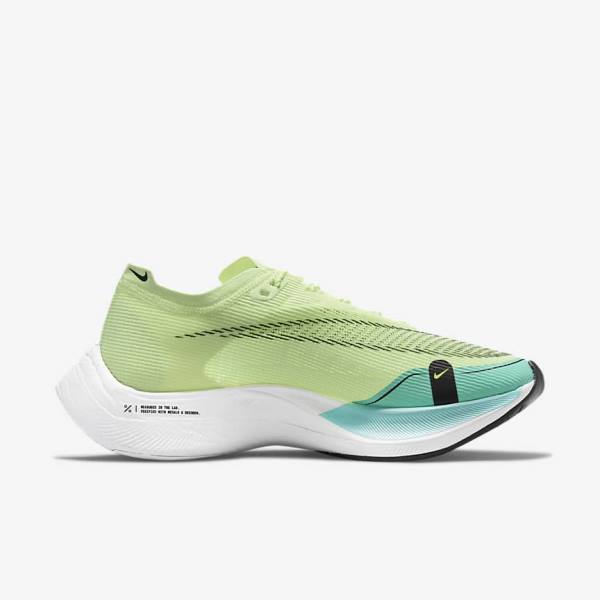 Buty do Biegania Damskie Nike ZoomX Vaporfly Next% 2 Szosowe Wyścigowe Czarne Metal Złote Białe | NK714OTZ