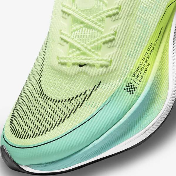 Buty do Biegania Damskie Nike ZoomX Vaporfly Next% 2 Szosowe Wyścigowe Czarne Metal Złote Białe | NK714OTZ