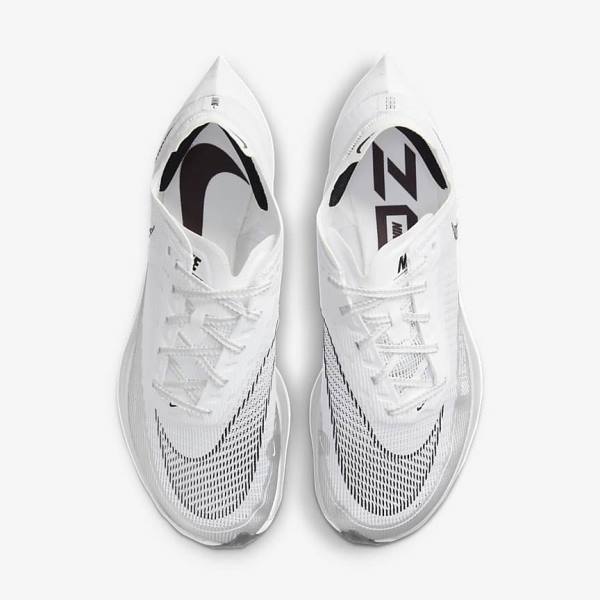 Buty do Biegania Damskie Nike ZoomX Vaporfly Next% 2 Szosowe Wyścigowe Białe Żółte Niebieskie | NK908ZJA