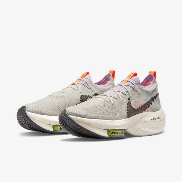 Buty do Biegania Damskie Nike Zoom Alphafly Next Nature Szosowe Wyścigowe Niebieskie Szare Głęboka Różowe Głęboka Kremowe Czarne | NK831VHU