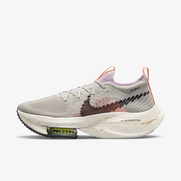 Buty do Biegania Damskie Nike Zoom Alphafly Next Nature Szosowe Wyścigowe Niebieskie Szare Głęboka Różowe Głęboka Kremowe Czarne | NK831VHU