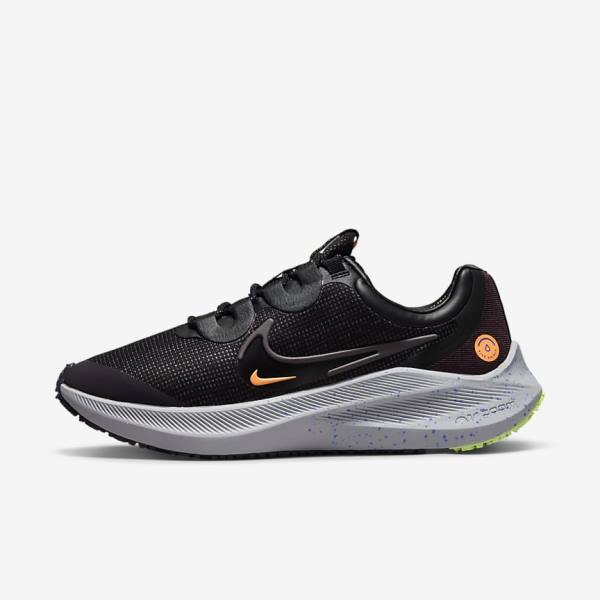 Buty do Biegania Damskie Nike Zoom Winflo 8 Shield Weatherised Szosowe Czarne Pomarańczowe Fioletowe | NK016ICZ