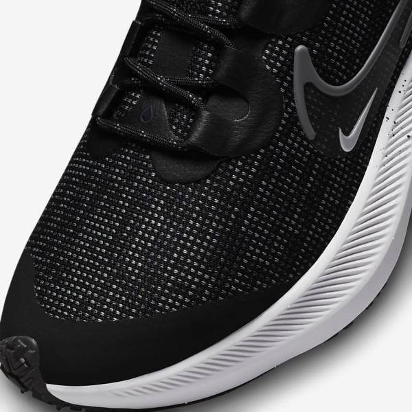 Buty do Biegania Damskie Nike Zoom Winflo 8 Shield Weatherised Szosowe Czarne Metal Srebrne Niebieskie Szare | NK061GEB