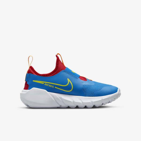 Buty do Biegania Dziecięce Nike Flex Runner 2 Older Szosowe Niebieskie Czerwone Złote Zielone | NK158QPW