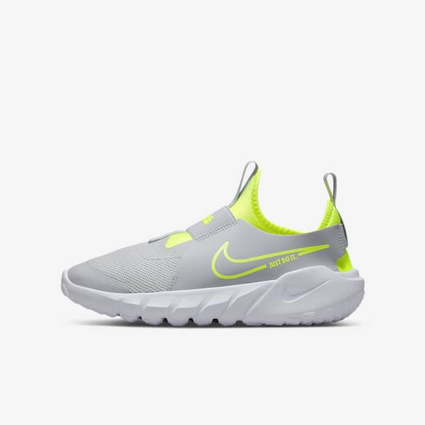 Buty do Biegania Dziecięce Nike Flex Runner 2 Older Szosowe Szare Niebieskie | NK362URZ