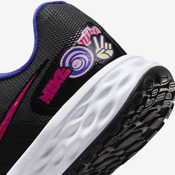 Buty do Biegania Dziecięce Nike Revolution 6 SE Older Szosowe Czarne | NK301MRI