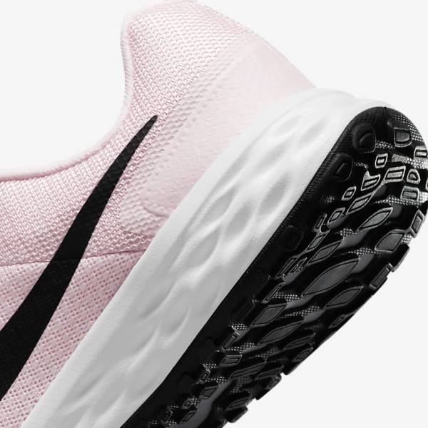 Buty do Biegania Dziecięce Nike Revolution 6 Older Szosowe Różowe Czarne | NK310PMY